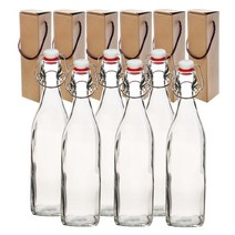 델리 사각 밀폐 유리병, 500ml, 6개