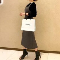 슈가펀 레일라 모던 스퀘어넥 라인 뷔스티에 원피스