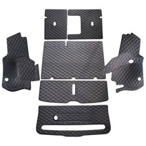 SS원단 트렁크 매트 + 도어 풀세트, 블랙 + 블랙, 볼보 XC40