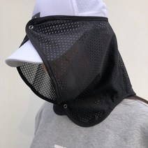 로로얼로이 골프 매쉬 그늘막 모자 햇빛가리개, 블랙