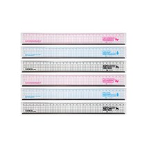 아이비스 컬러스틸플러스직자 3종 세트 30cm 11923, 핑크, 블루, 블랙, 2세트