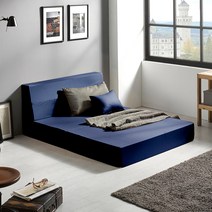 서광퍼니처 맥스4단 HR황토폼 18cm 접이식매트리스 일반형, 네이비