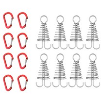 KEEP 캠핑 오징어 데크팩 8p + 미니 카라비너 8p, 1세트