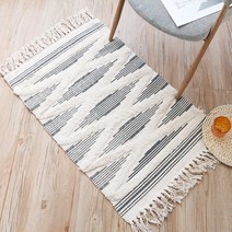 블루선 북유럽 태슬 러그 발매트