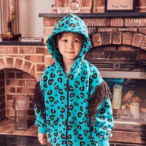 마틸다엔와이 아동용 레오파드 술 집업 점퍼