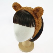 우주아이 여아용 뽀글베어 헤어밴드