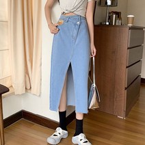 루나걸 아쿨 데님 스커트