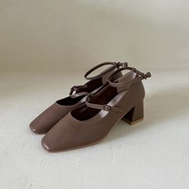슈가펀 베이커 메리제인 스트랩 펌프스 5cm