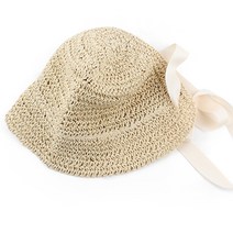 채니봉봉 여아용 마르소 밀짚 보넷