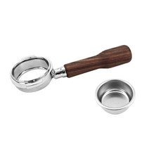 칼딘 크레마 바텀리스 브레빌 포터필터 54mm + 바스켓, 1개, 로즈우드