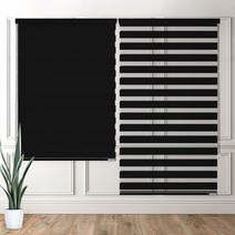 누베스 듀오매직 베이직 콤비 블라인드 블랙 165 x 240 cm