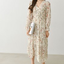 안다로미 살랑살랑 여신 브이넥 원피스