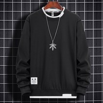 마켓에이 남성용 플러스 매치 프린트 스웨터 맨투맨 벨벳