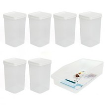 소담 포켓 냉장 냉동 보관용기 세트, 1세트, 보관용기 1200ml x 6p + 트레이