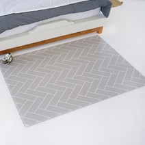 삼바텍 PVC 양면 사각 놀이방매트, 헤링본 그레이