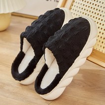 남성용 실내 면 폭스퍼 슬리퍼 JJ_55