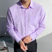 머시따 남성용 옥스포드 포켓 무지 셔츠