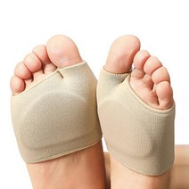 앞꿈치패드 깔창 앞발바닥 실리콘 보호 패드 양발세트 베이지 M, 1세트