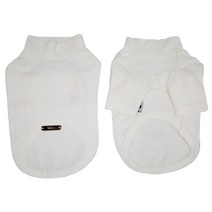 유앤펫 강아지 심플 베이직 컬러 티셔츠, 화이트