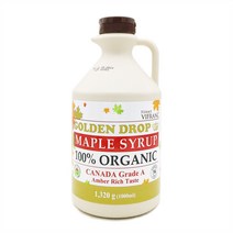골든드롭 유기농 메이플 시럽 캐나다 A등급 앰버리치, 1000ml, 1개