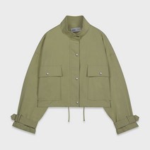 미쏘 여성용 아웃포켓 오버핏 숏 점퍼