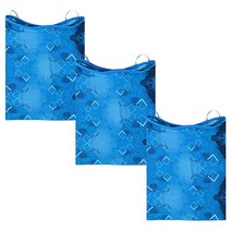 인콘트로 귀걸이 쿨 멀티스카프 넥워머 3p, 도트 파랑