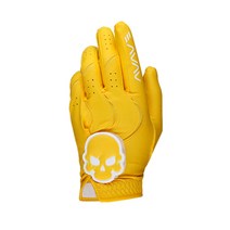 어베이브 여성용 스컬로고 칼라 왼손 골프장갑, 옐로우