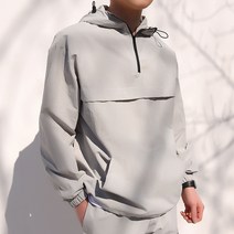 플레이즈 남성용 스트링 아노락 후드 자켓