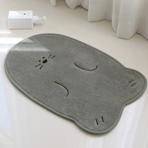 물땡이 자수 발매트, 그레이