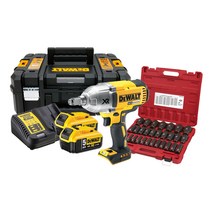 디월트 20V 하이토크 임팩트 렌치 DCF899HP2 + 밀워키 롱 임팩트 소켓 1.25cm 49-66-7015 29종 세트, 1세트