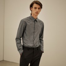 마인드브릿지 남성용 이지케어 멜란지드레스 셔츠 레귤러 MVDS0183