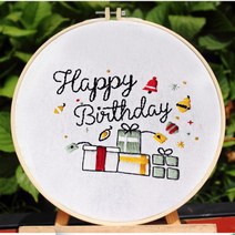 DIY 프랑스자수 패키지, 생일선물, 1개