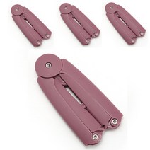 트라카이 휴대용 접이식 미니 옷걸이, 퍼플, 4개입