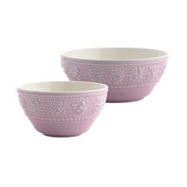 웨지우드 페스티비티 공기대접 2종 세트, 핑크, 밥공기 지름 11cm + 국그릇 지름 14cm