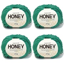 니뜨 허니 뜨개실 45g x 4p, 119 연초록, 4개