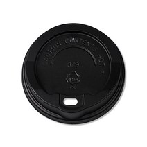 커피컵 타공뚜껑 검정 82 x 20 mm, 1개입, 1000개, 머그리드형