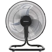 대우 좌우회전 3단 대형 공업용 업소용 선풍기 40cm, 블랙, DEF-DF1600L