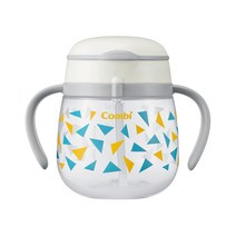 콤비 라쿠머그 새지않는 볼륨 빨대컵 240ml, 그레이, 1개