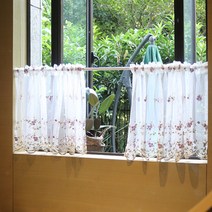 퍼플 로즈 가든 하프커튼