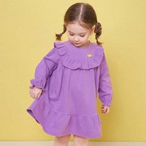 몰리멜리 여아용 캔디 프릴리코튼 원피스