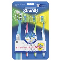 오랄비 크로스액션 플라그가드 40모 칫솔, 3개입, 1개