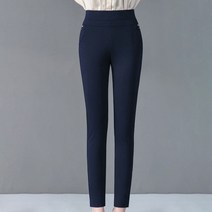 여성용 MA 서클 빅사이즈 미시 봄 밴딩 슬랙스
