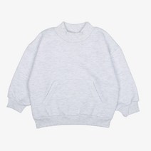 레인보우키즈 아동용 반폴라 캥거루 기모 맨투맨