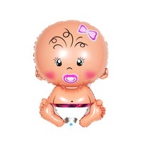 베이비샤워 백일 이벤트 은박 풍선, 여자아기, 1개