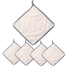 바디보 주방 고리 핸드 타올 20g, 화이트, 5개