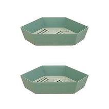 앤티스 로벨리아 이중 배수 바구니 삼각, 그린, 2개