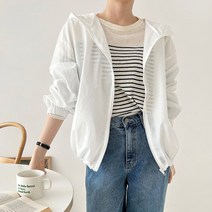 슈가펀 여성용 엘로네 베이직 바람막이 후드 점퍼