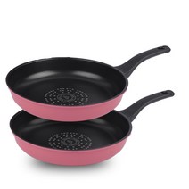 키친아트 프리미엄 파스텔 후라이팬 2p, 혼합색상, 프라이팬 28cm 2p