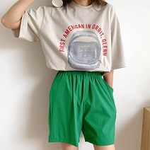 앤드스타일 여성용 빅사이즈 쏘쿨 아이스 밴딩 반바지 260725