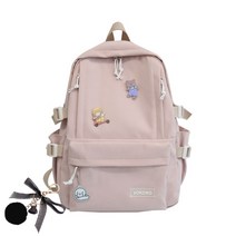 심플 대용량 데일리 백팩 + 가방고리 B117